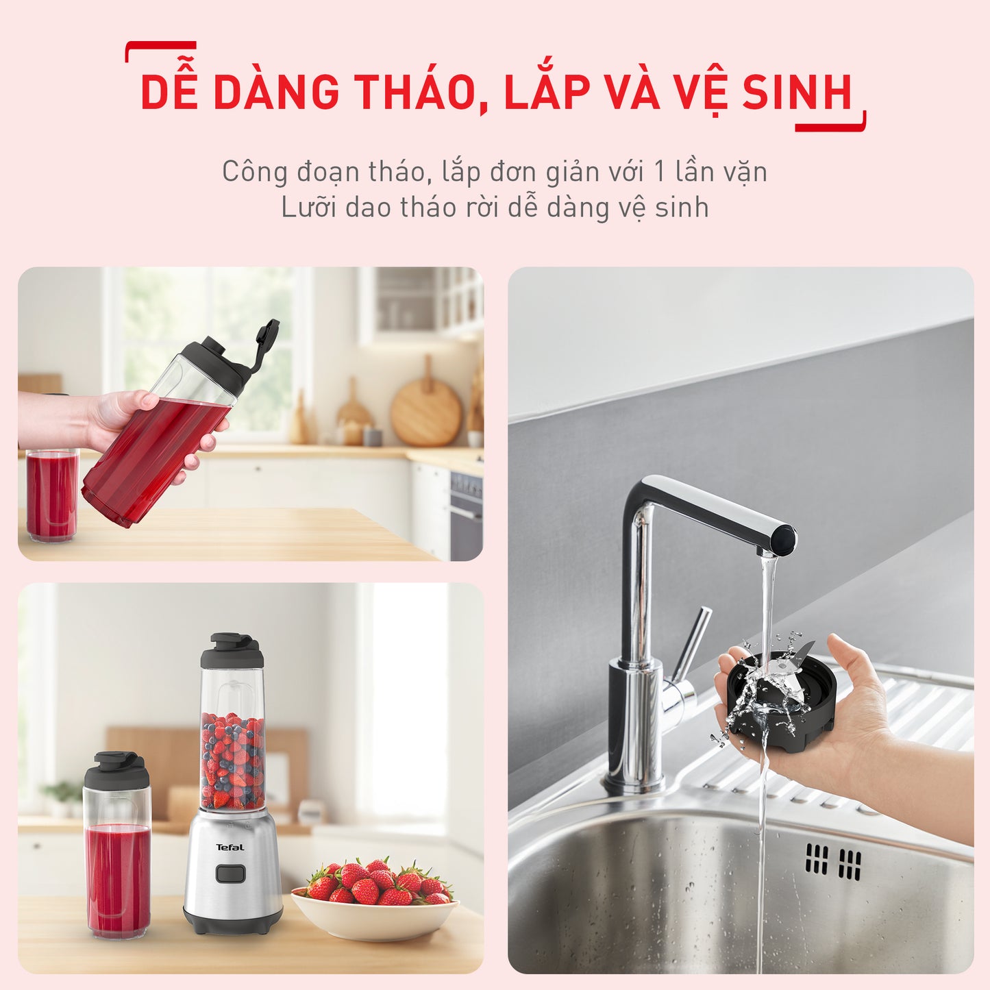 Máy xay sinh tố cá nhân Mix & Move BL15FD30 - 300W - 600mL