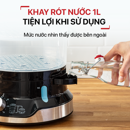 Nồi hấp thực phẩm Tefal UltraCompact VC204810 - 9L