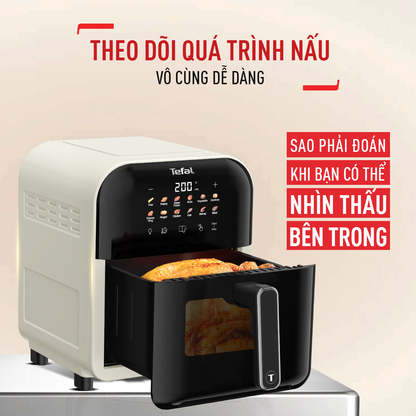 Nồi chiên không dầu Tefal Window trắng EY8211Y0 - 6L - Điện tử