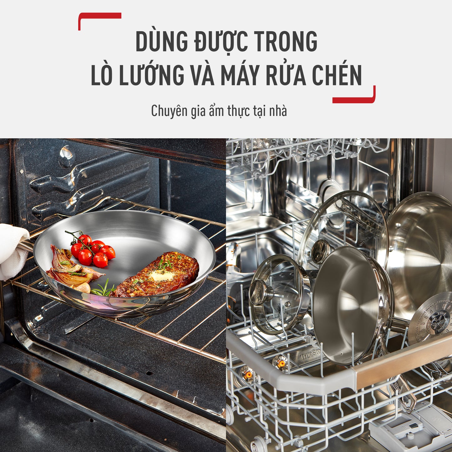Chảo Inox cao cấp Professional Tefal 20/24/26/28cm B9210595