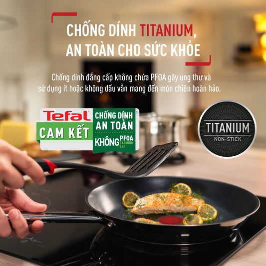Chảo chống dính Inox cao cấp Cook Eat B9221904, 28cm