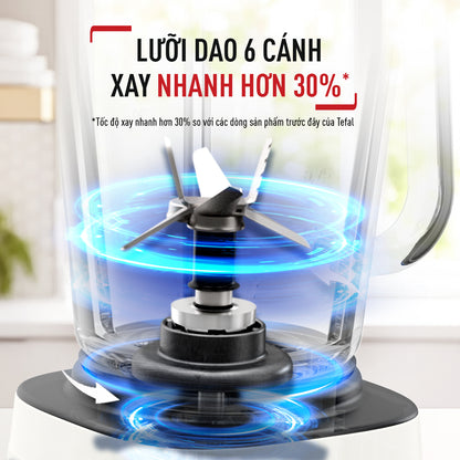 Máy xay sinh tố Tefal PerfectMix Essential BL77TAT0 - 1200W, cối thủy tinh - màu kem