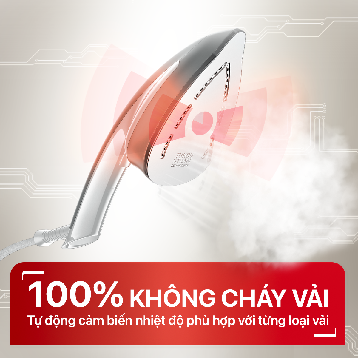 Bàn ủi hơi nước đứng Tefal IXEO Plus QT1411K0
