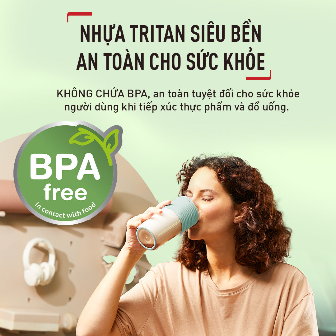 Máy xay sinh tố cá nhân Tefal LightMix BL1C0230/BL1C0430/BL1C07F0 - Vàng/ Xanh/ Hồng
