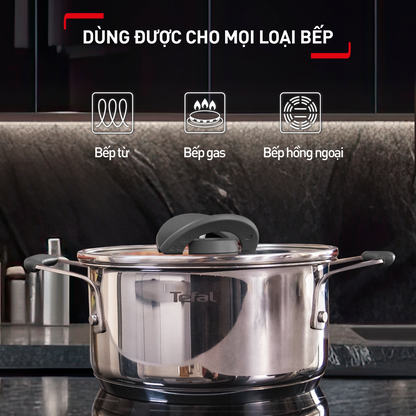 Nồi Inox Tefal Optispace cao cấp 24cm