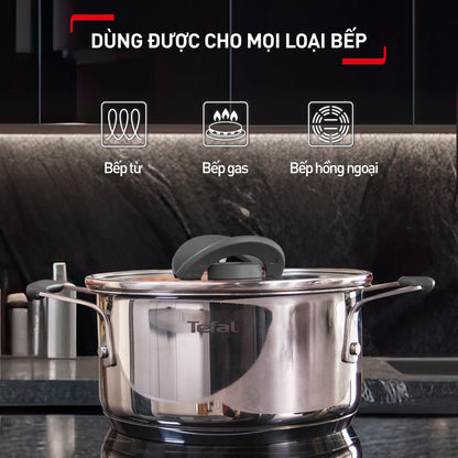 Nồi Inox Tefal Optispace cao cấp 28cm