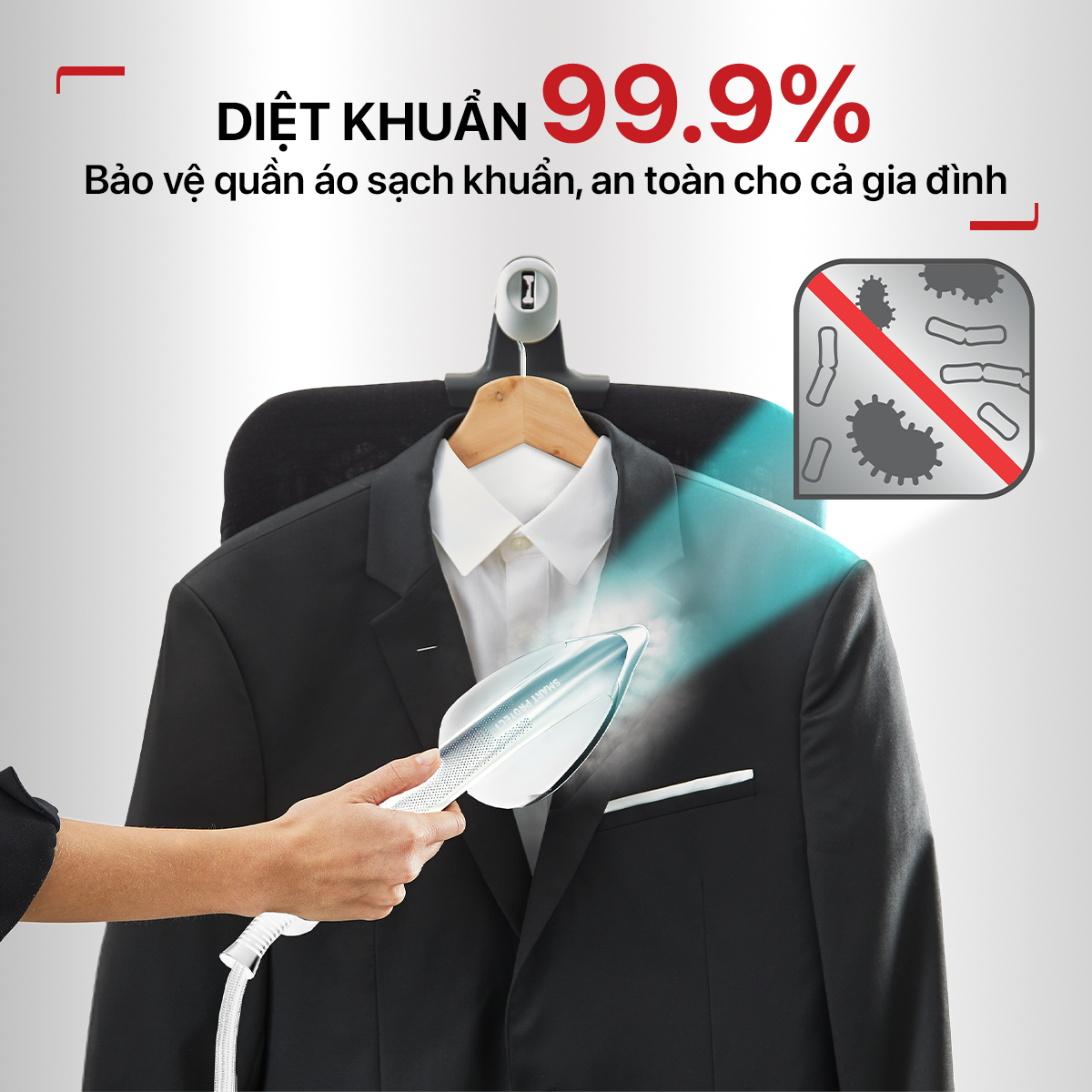 Bàn ủi hơi nước đứng Tefal IXEO Plus QT1411K0