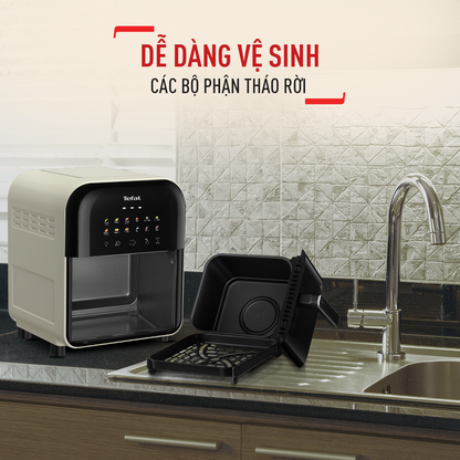 Nồi chiên không dầu Tefal Window trắng EY8211Y0 - 6L - Điện tử