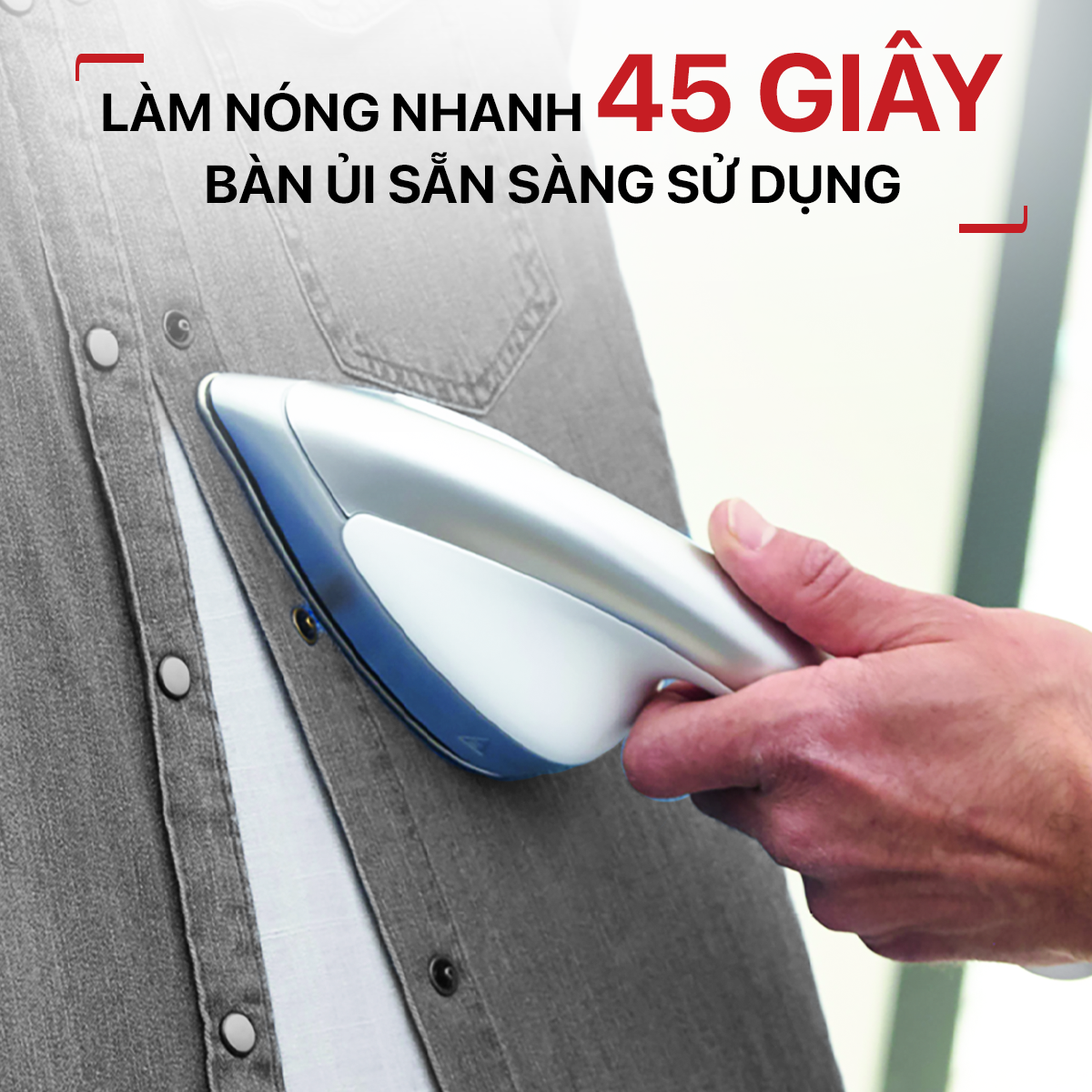 Bàn ủi hơi nước đứng Tefal IXEO Plus QT1411K0