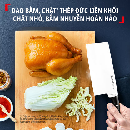 Dao chặt thép Đức liền khối Ice Force Tefal K1750124, 18cm