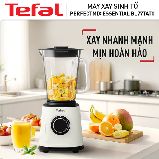 Máy xay sinh tố Tefal PerfectMix Essential BL77TAT0 - 1200W, cối thủy tinh - màu kem