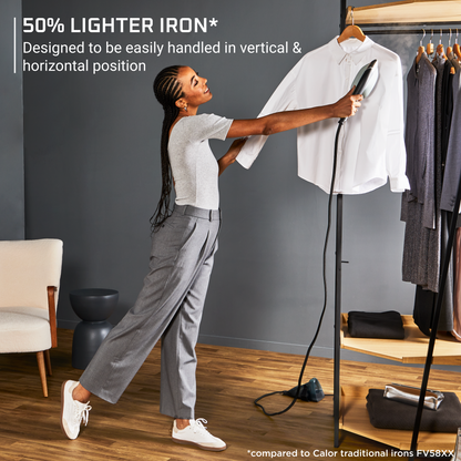 Bàn ủi 2-trong-1, kết hợp ủi hơi và cầm tay kèm thảm ủi JF4031E0