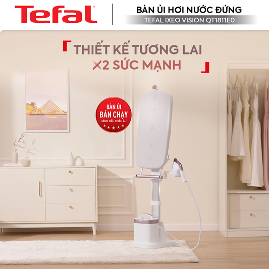 Bàn ủi hơi nước đứng Tefal IXEO Vision QT1811E0