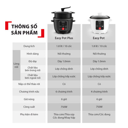 Nồi cơm điện tử Easy Pot RK1071Y0 - 1.8L