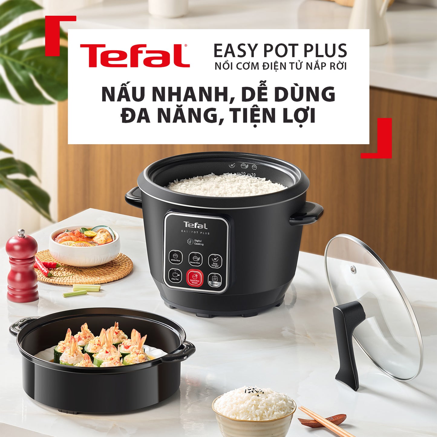Nồi cơm điện tử Easy Pot Plus RK1088Y0 - 1.8L
