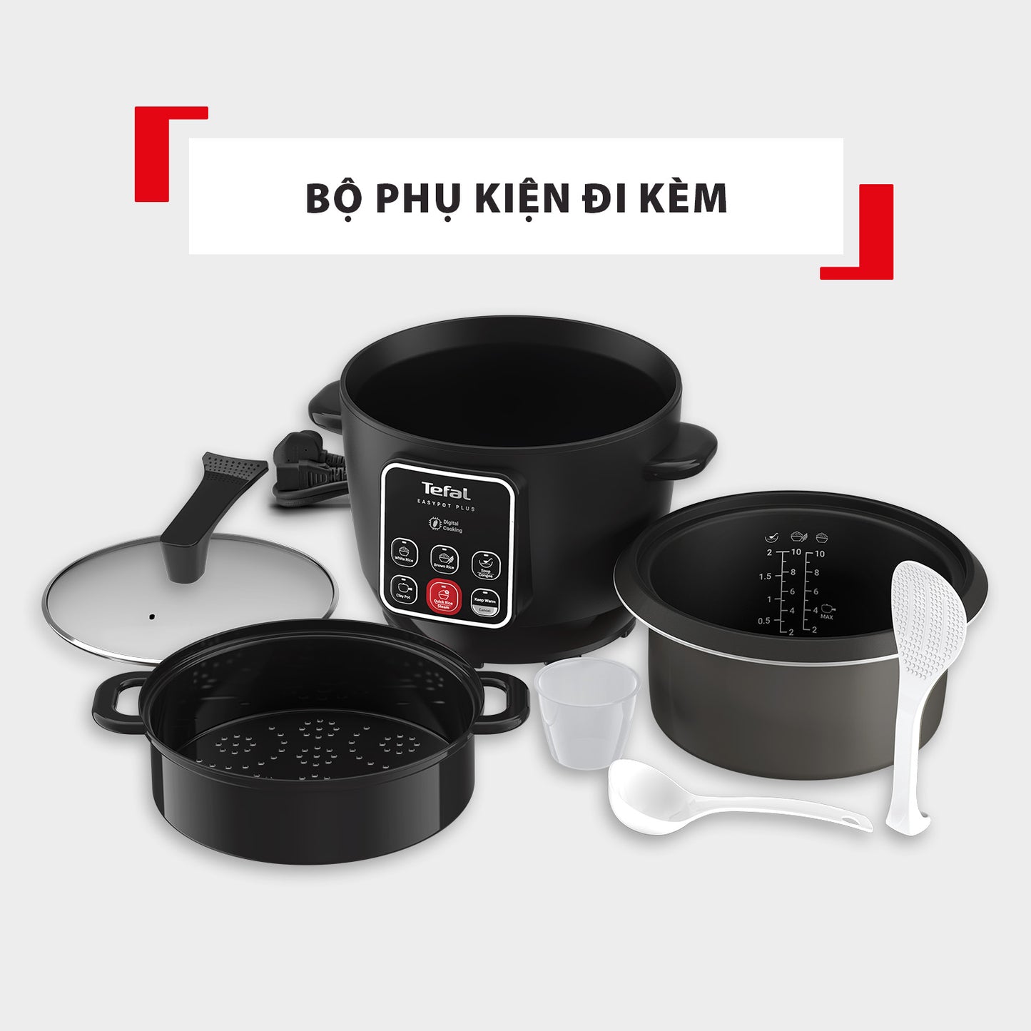Nồi cơm điện tử Easy Pot Plus RK1088Y0 - 1.8L