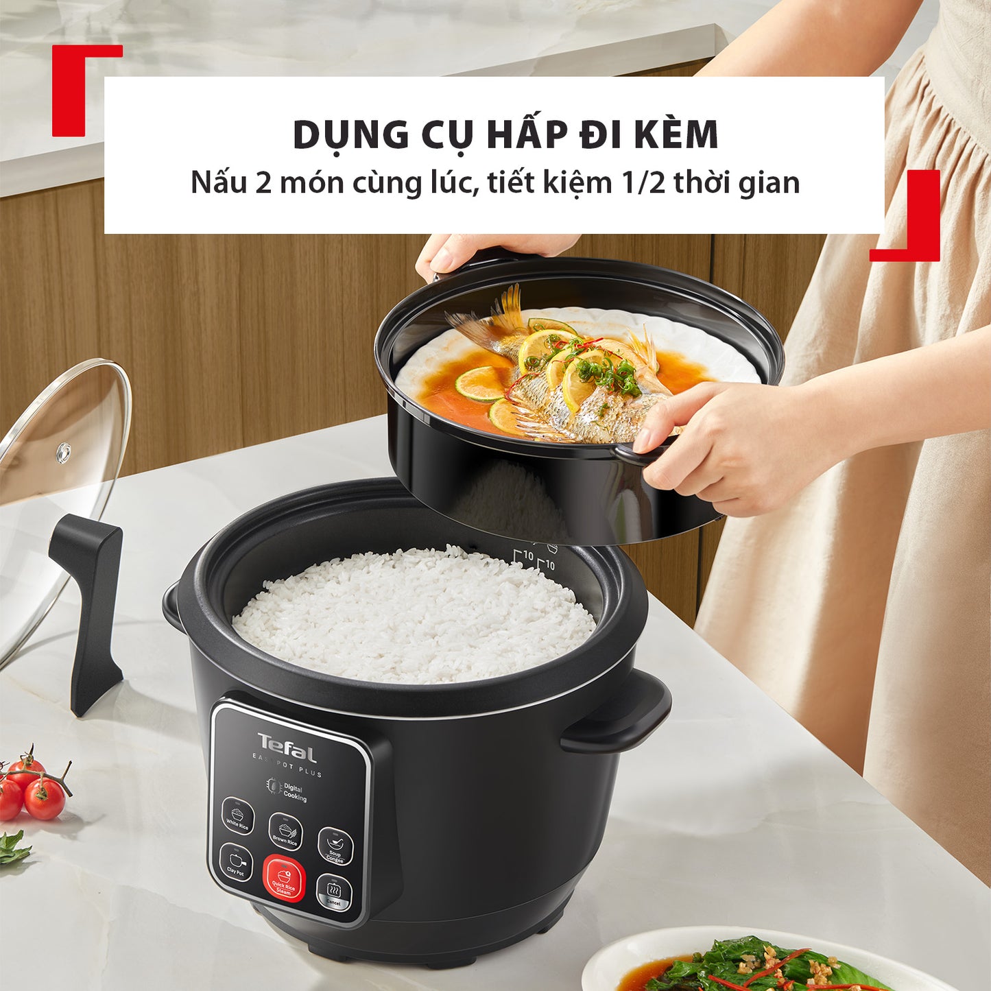 Nồi cơm điện tử Easy Pot Plus RK1088Y0 - 1.8L