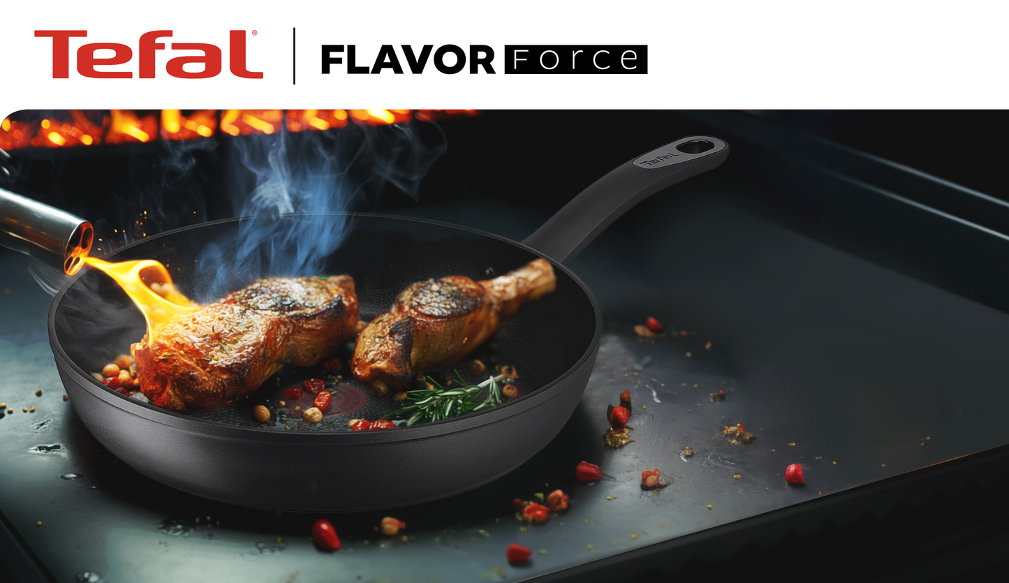 Chảo chiên chống dính Tefal Flavor Force 20/24/26/28cm E2770274 E2770474 E2770574 E2770674