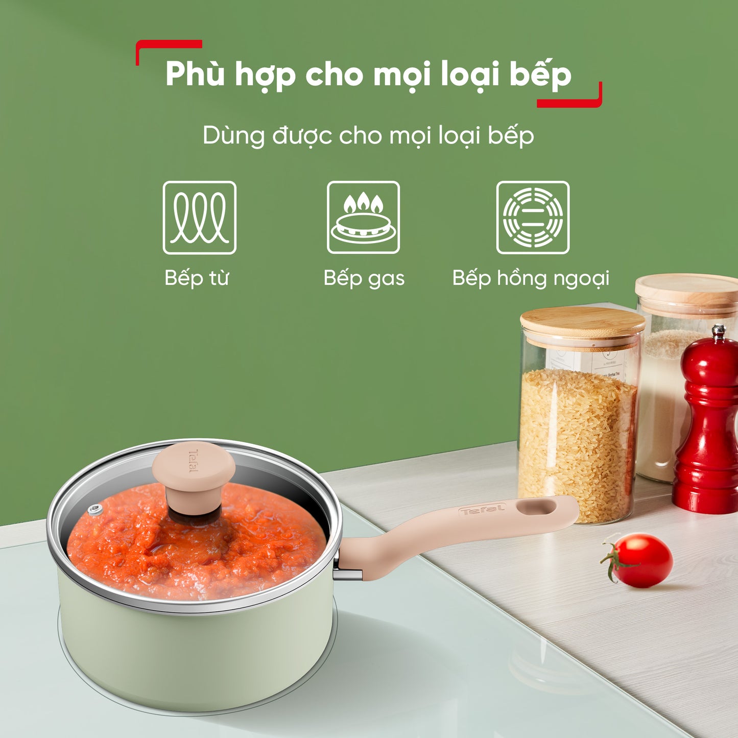 Nồi cán dài Tefal So Matcha 18cm G1792395
