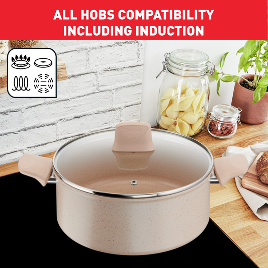 Nồi chống dính vân đá cao cấp Tefal Delight G2934602, 24cm