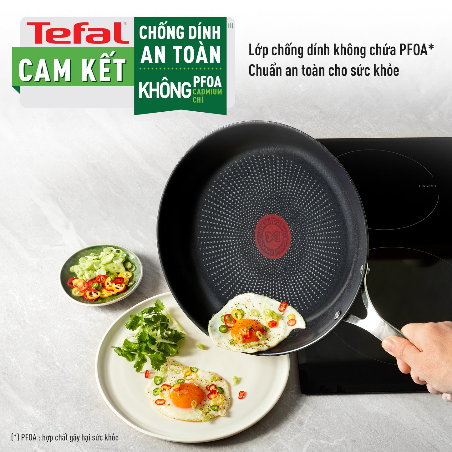 Chảo chiên Inox cao cấp Tefal Duetto Plus 24cm/26cm/28cm