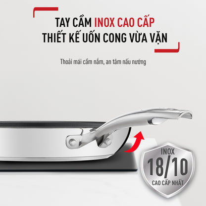 Chảo chiên Inox cao cấp Tefal Duetto Plus 24cm/26cm/28cm