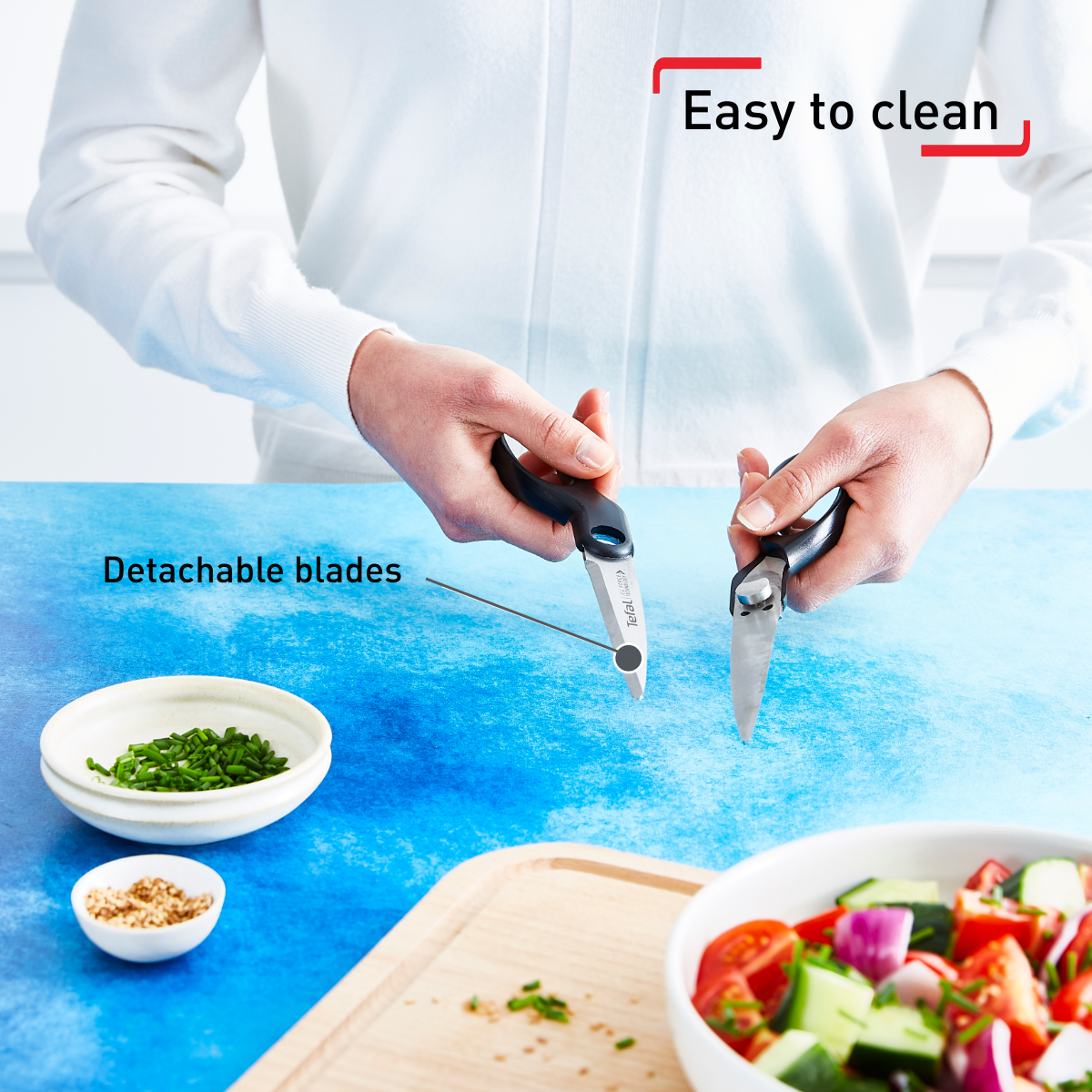 Kéo bếp thép Đức Ice Force Tefal K1751324