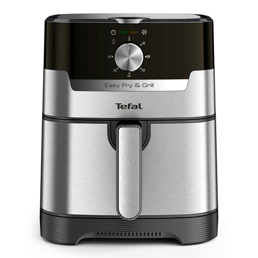 Nồi chiên không dầu Tefal 2in1 EY501D15 - 4.6L - Inox - Cơ