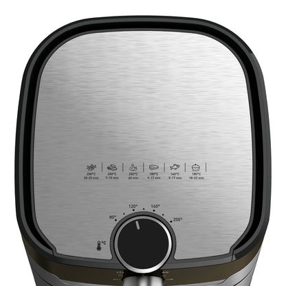 Nồi chiên không dầu Tefal 2in1 EY501D15 - 4.6L - Inox - Cơ