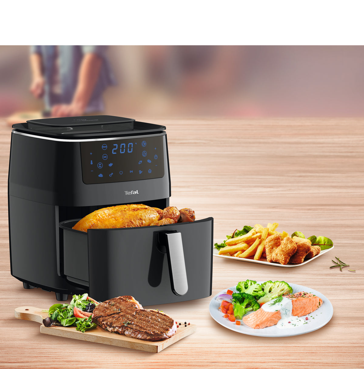 Nồi chiên không dầu Tefal 3in1 FW201815 - 6.5L - Điện tử
