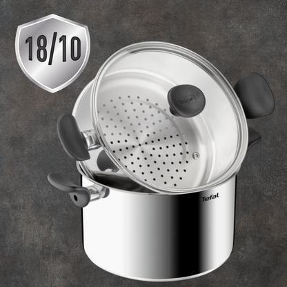 Nồi hấp Inox cao cấp 18/10 Tefal Couscous Primary E3089504, 24cm