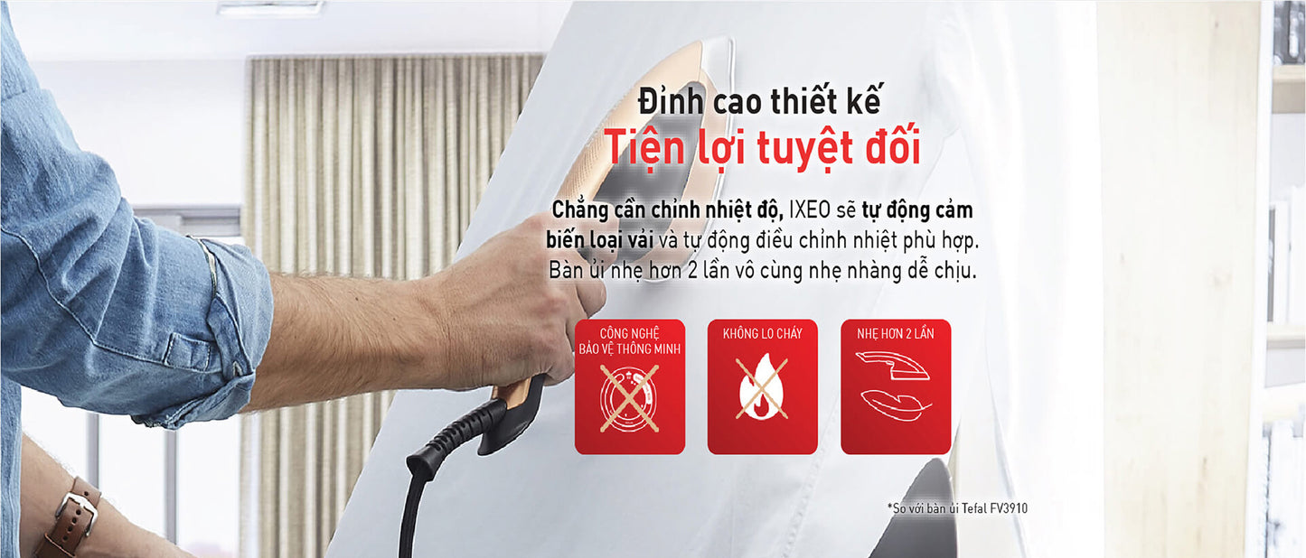 Bàn ủi hơi nước đứng Tefal IXEO Power QT2020E0