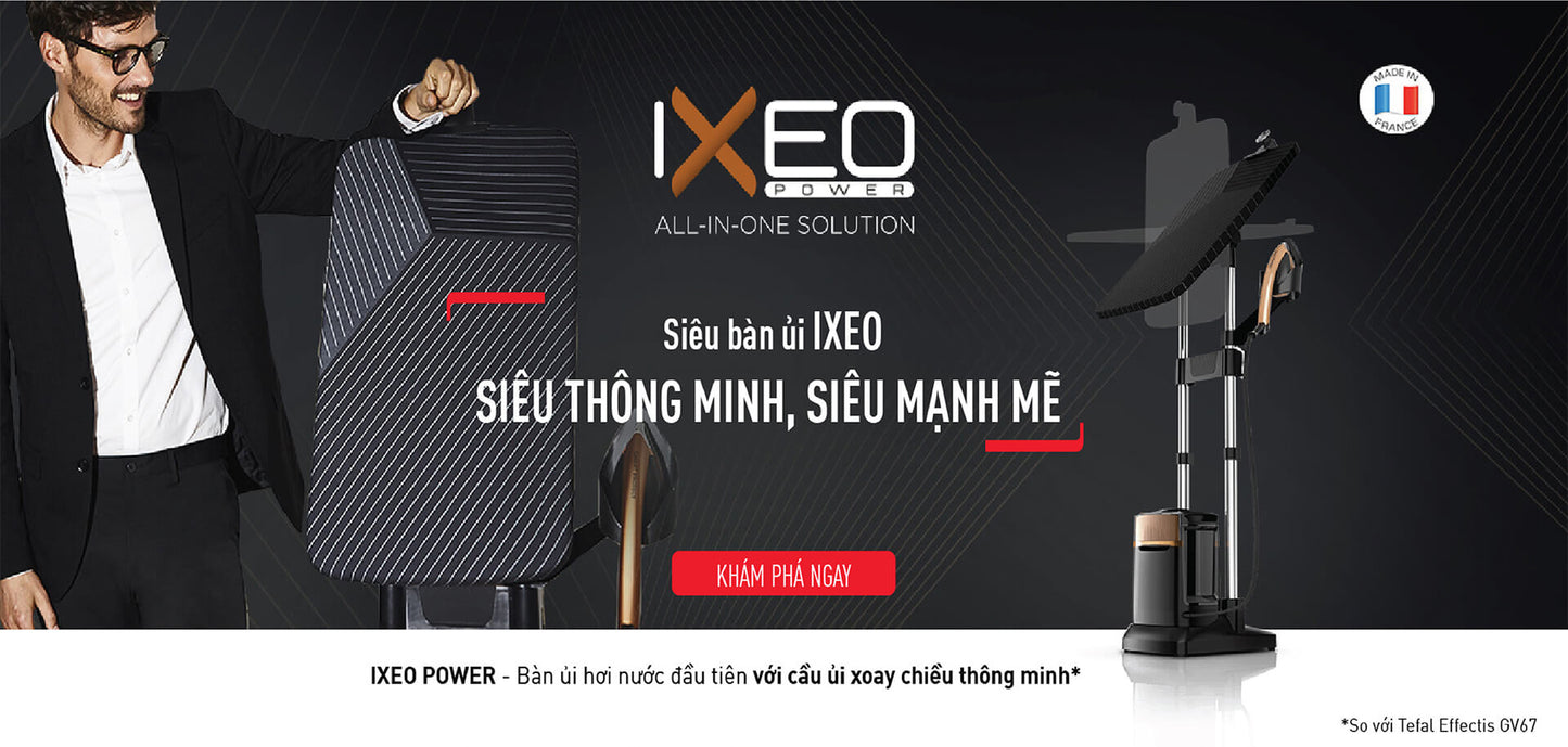Bàn ủi hơi nước đứng Tefal IXEO Power QT2020E0