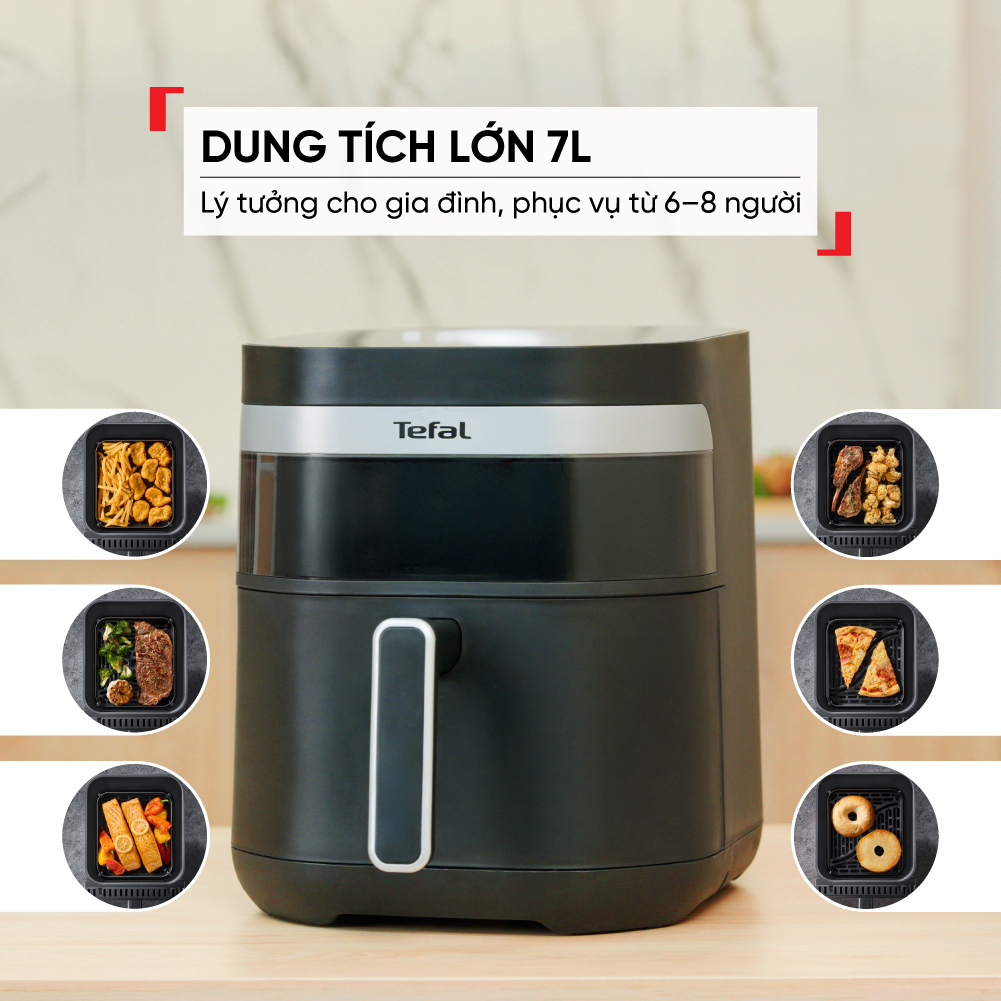 Nồi chiên không dầu Tefal Far Infrared EY8328E0 - 7L - Điện tử