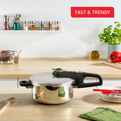 Nồi áp suất Inox cao cấp Tefal Secure Trendy, 4L