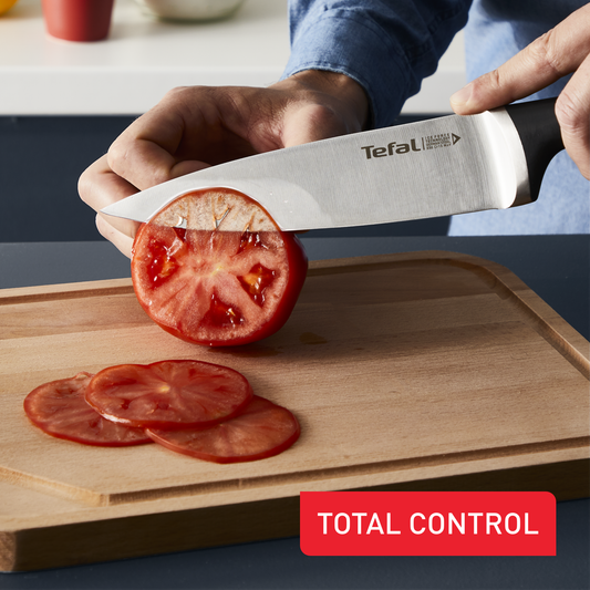 Dao thép Đức liền khối Ice Force Tefal K2320214, thái thịt 20cm