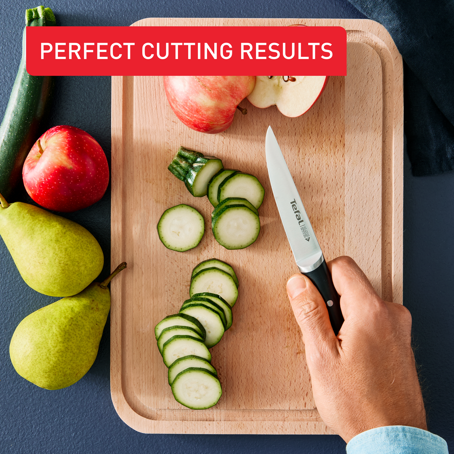 Dao thép đức liền khối Ice Force Tefal K23209, gọt trái cây 11cm