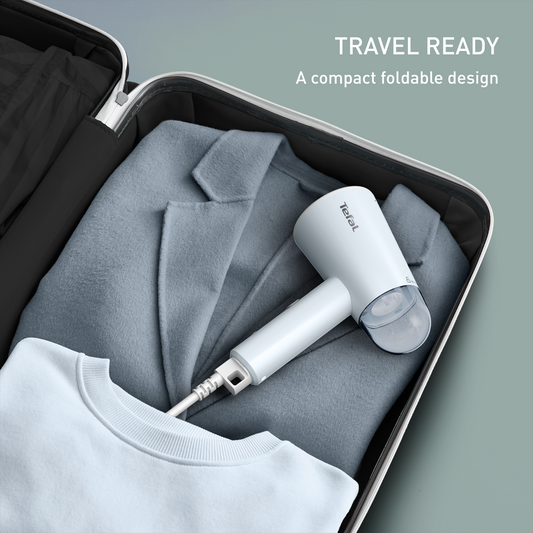 Bàn ủi hơi nước cầm tay Tefal Origin Travel DT1024K0 xanh xám