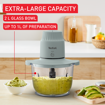 Máy xay thực phẩm Tefal Choppeo MB603166 - 500W, 2L, cối thủy tinh