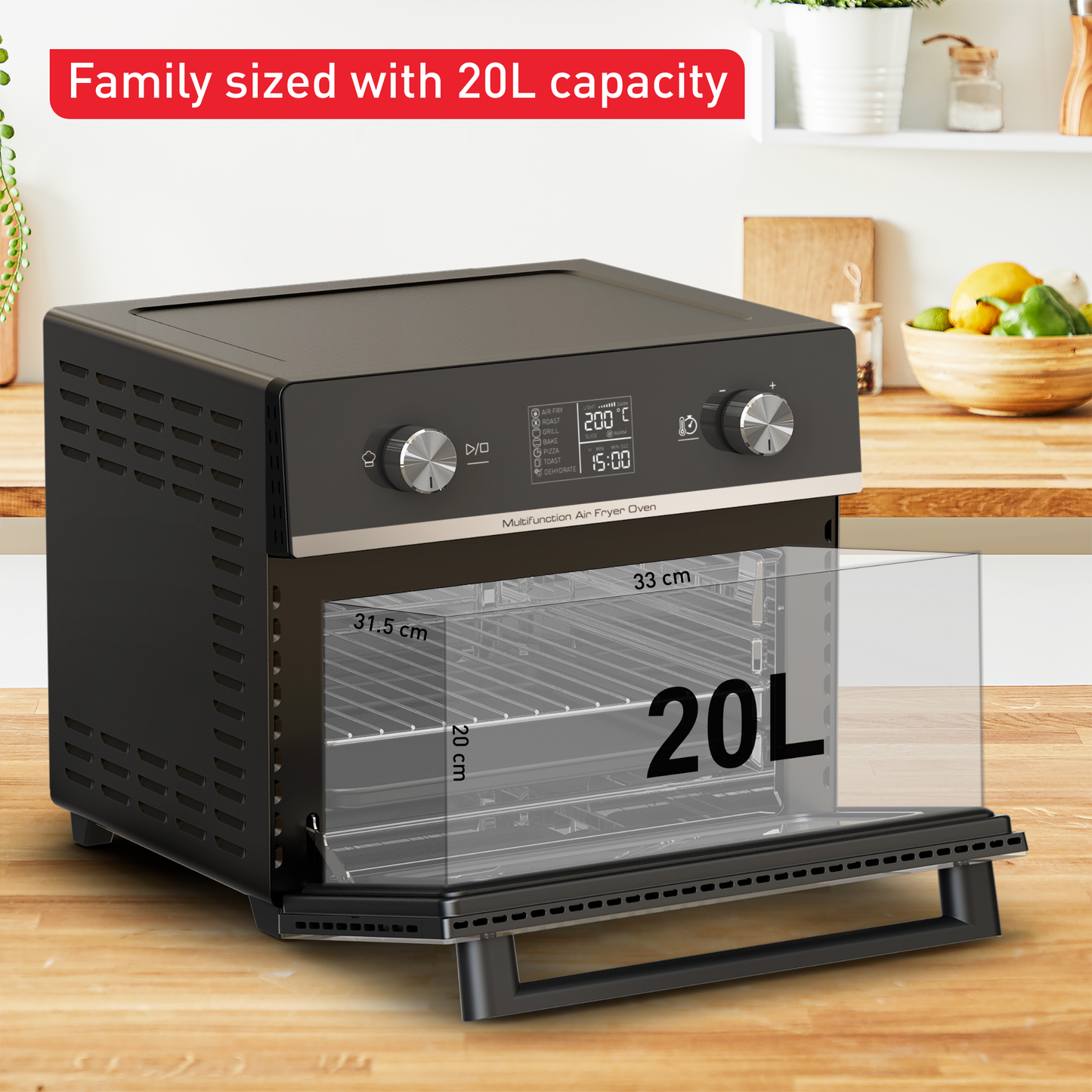 Nồi chiên không dầu kết hợp lò nướng Tefal FW6058KR - 20L