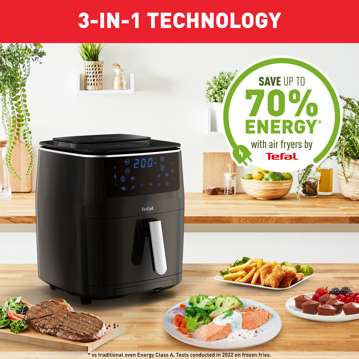 Nồi chiên không dầu Tefal 3in1 FW201815 - 6.5L - Điện tử – Tefal Vietnam