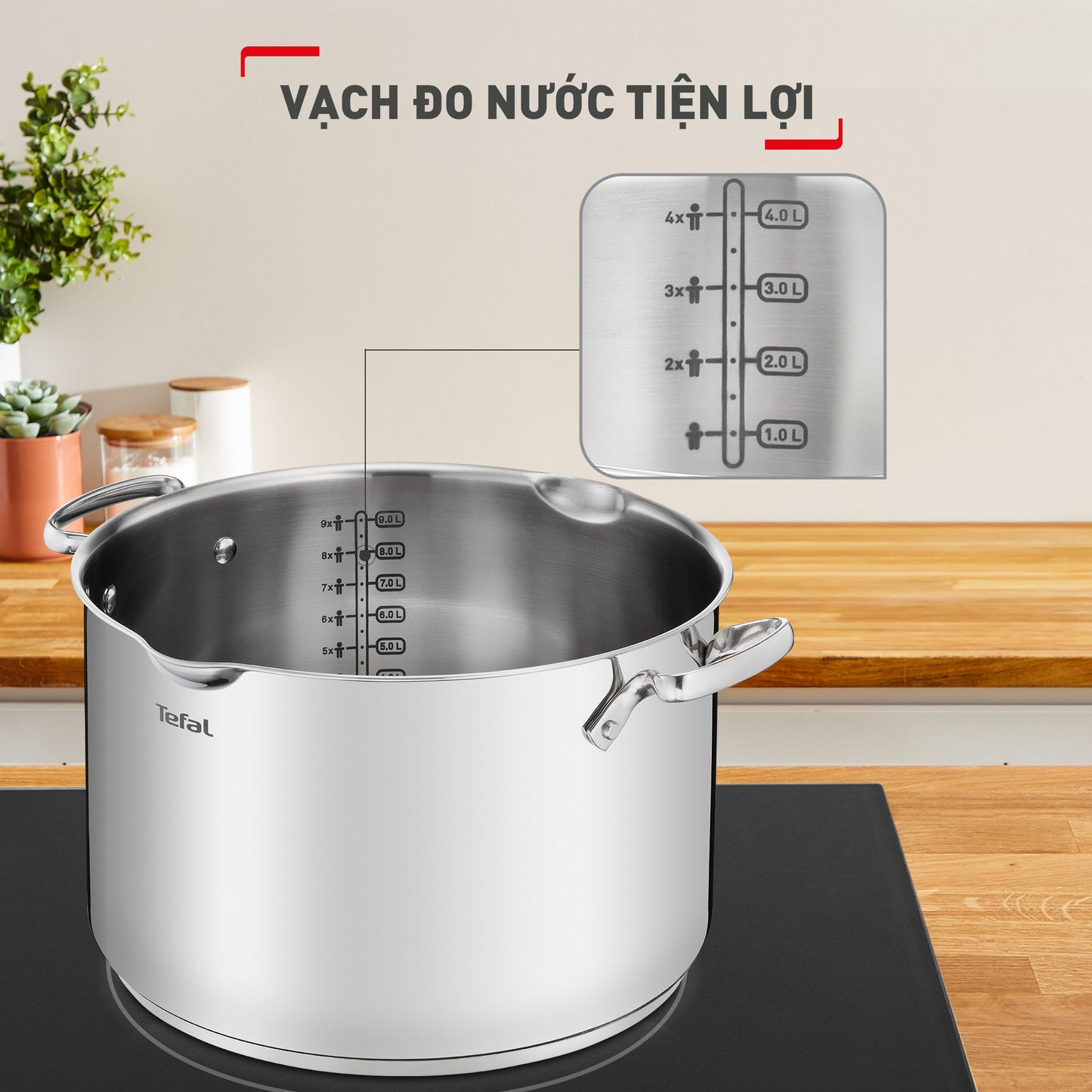 Nồi Inox cao cấp cán dài Tefal Duetto Plus, 16cm