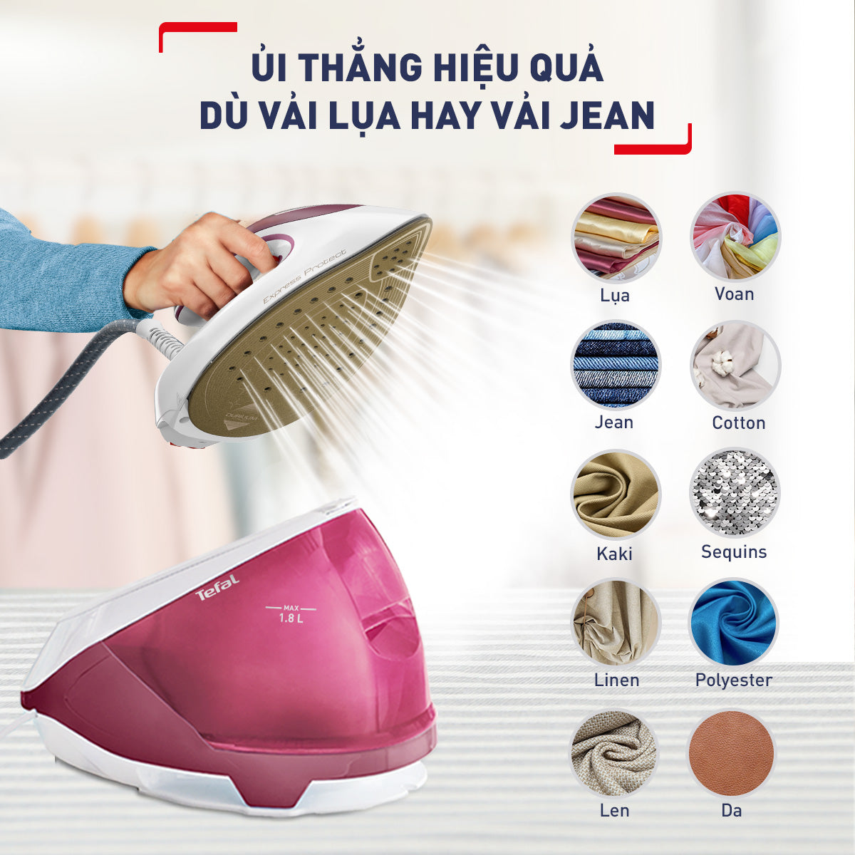 Bàn ủi hơi nước cao cấp TEFAL SV9201E0
