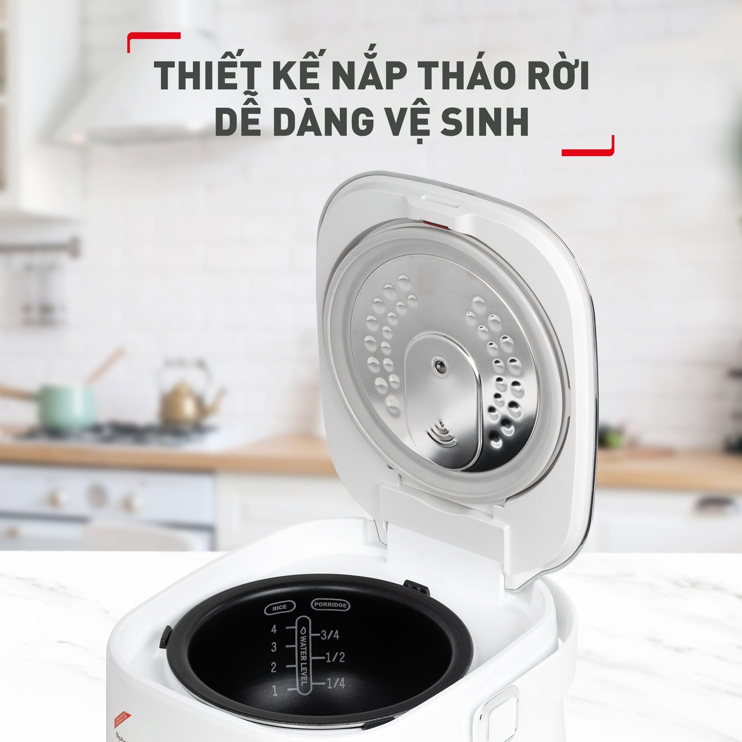 Nồi cơm cao tần Tefal mini RK604165 - 0.7L