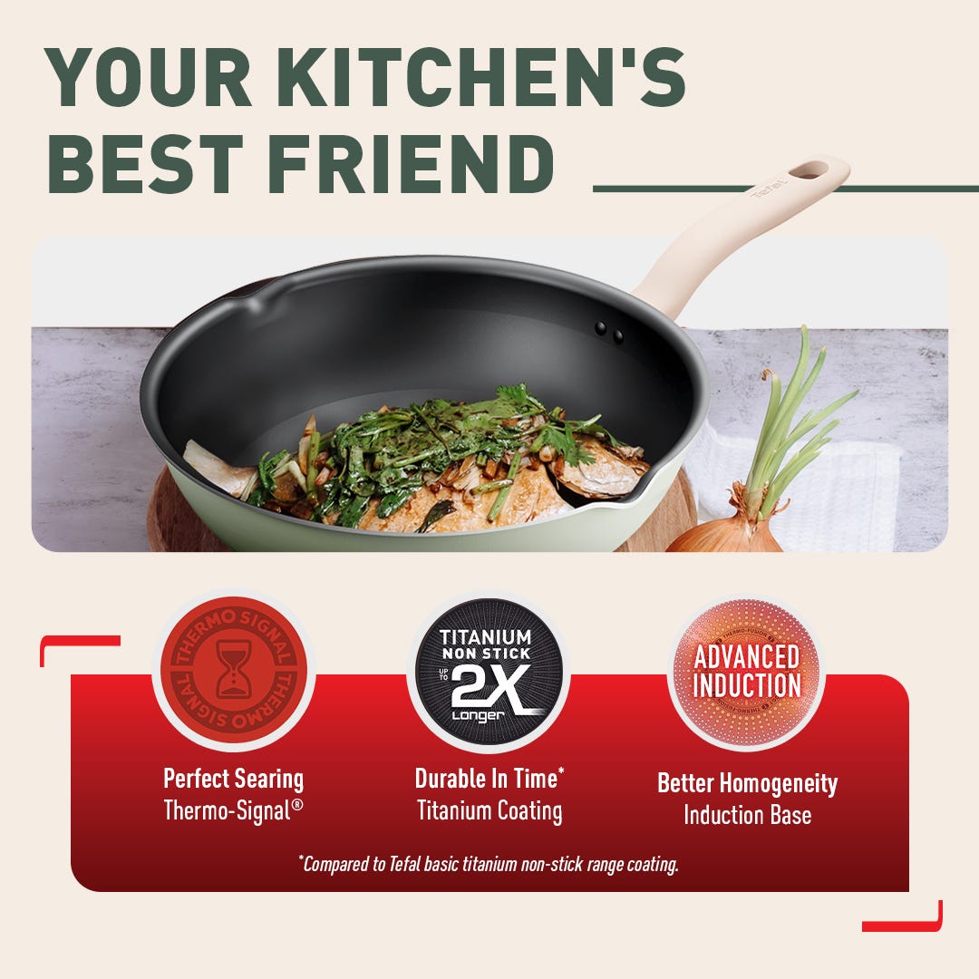 Chảo sâu lồng chống dính đáy từ Tefal So Matcha 28cm | TEFAL