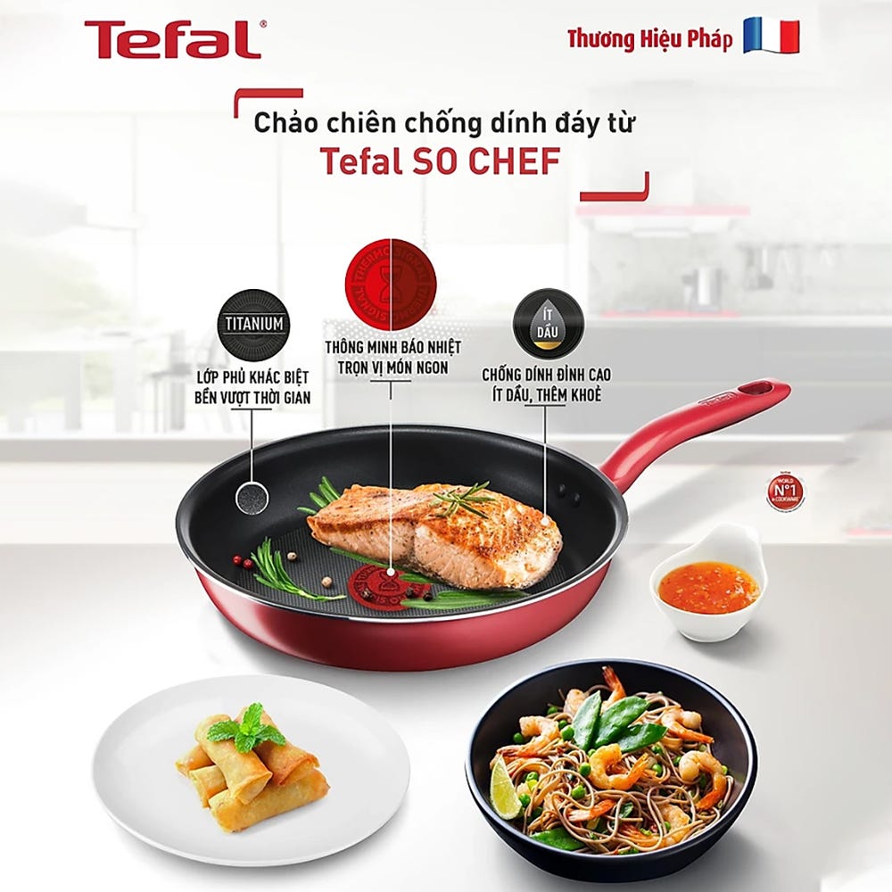 SET 2 PIECES SO CHEF (PAN 21CM/28CM) | TEFAL