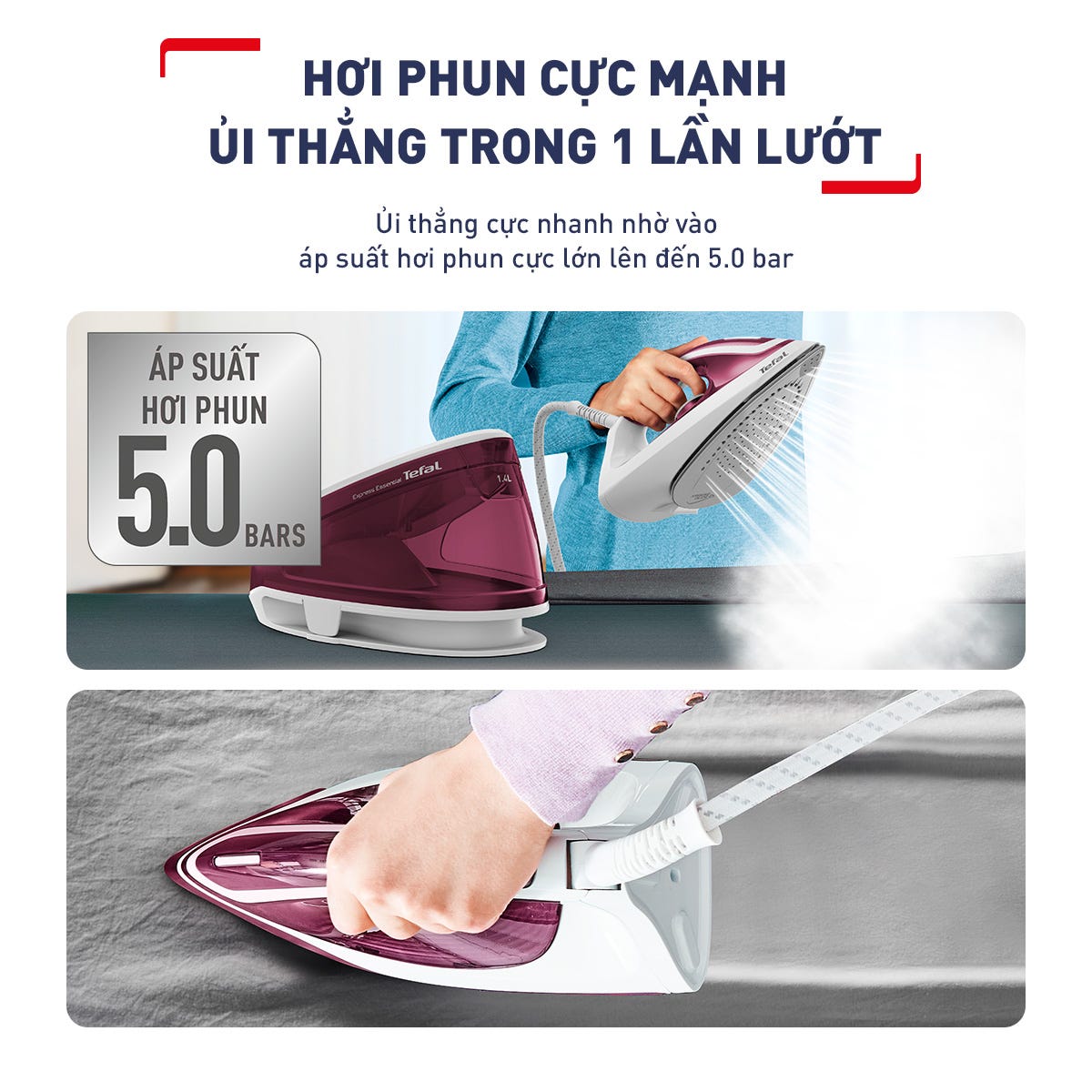 Bàn ủi hơi nước Tefal FV5737E0
